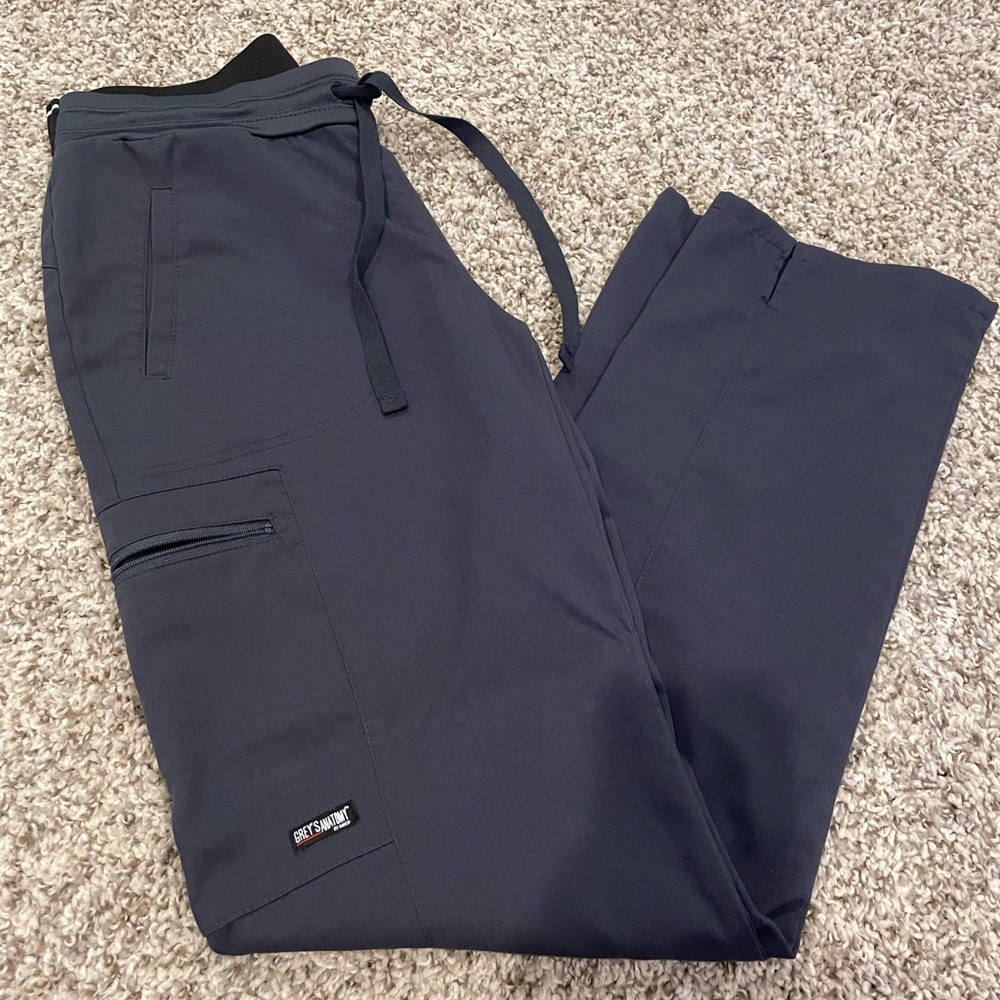 XS steel Greys Anatomy scrub pants
